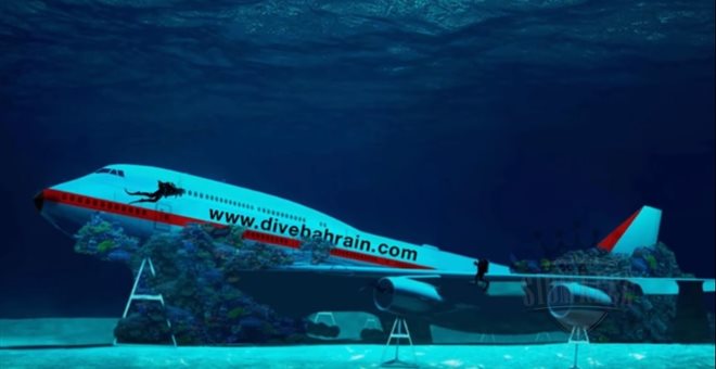 Θαλάσσιο πάρκο φιλοξενεί ένα πραγματικό Boeing στο βυθό του