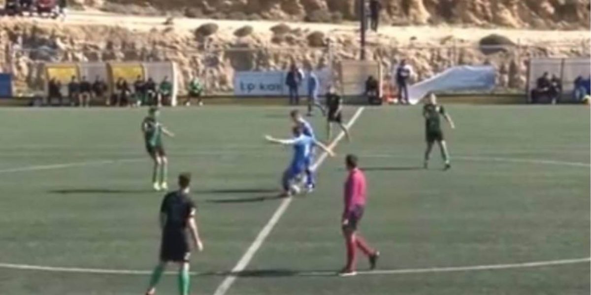 Γκολάρα πίσω από τη σέντρα σε αγώνα Κ19 (vid)