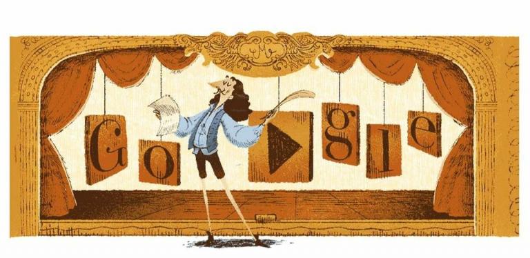 Μολιέρος: H Google τιμά με doodle το σπουδαίο Γάλλο συγγραφέα