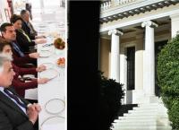 Ευρωεκλογές 2019: Το τραπέζι του Τσίπρα στους ευρωβουλευτές στη βεράντα του Μαξίμου (pics)