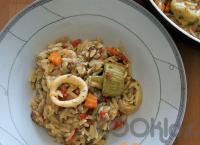 Κριθαρότο με καλαμαράκια