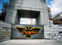 ΑΕΚ: Γκράφιτι στην είσοδο του εργοταξίου της «Αγιά-Σοφιάς» (pics)