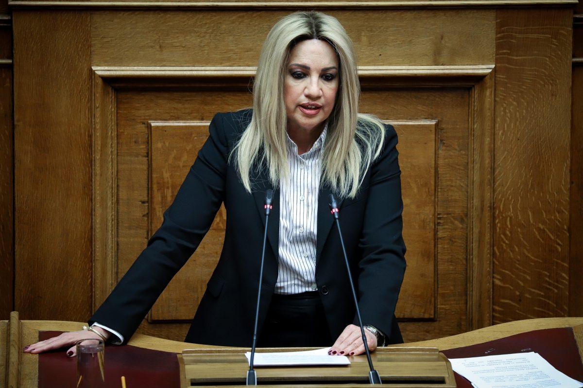 Φώφη Γεννηματά: Ευθύνη του πρωθυπουργού και της κυβέρνησης να μείνουμε ασφαλείς