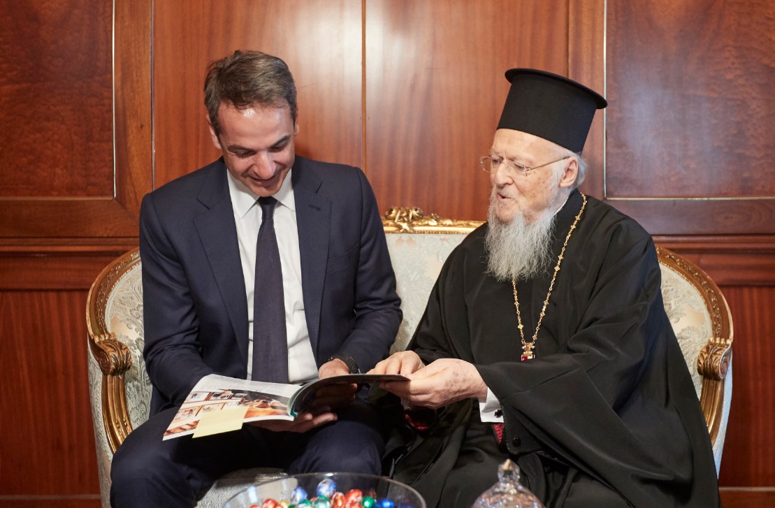 Κυριάκος Μητσοτάκης: Συνάντηση με τον Οικουμενικό Πατριάρχη Βαρθολομαίο
