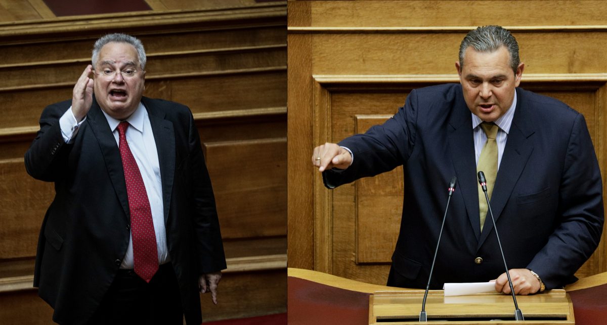 Ψήφος εμπιστοσύνης: Καλά κρατεί η κόντρα Κοτζιά – Καμμένου
