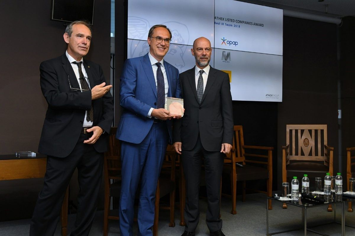 Κορυφαία διάκριση για την ομάδα Επενδυτικών Σχέσεων του ΟΠΑΠ
