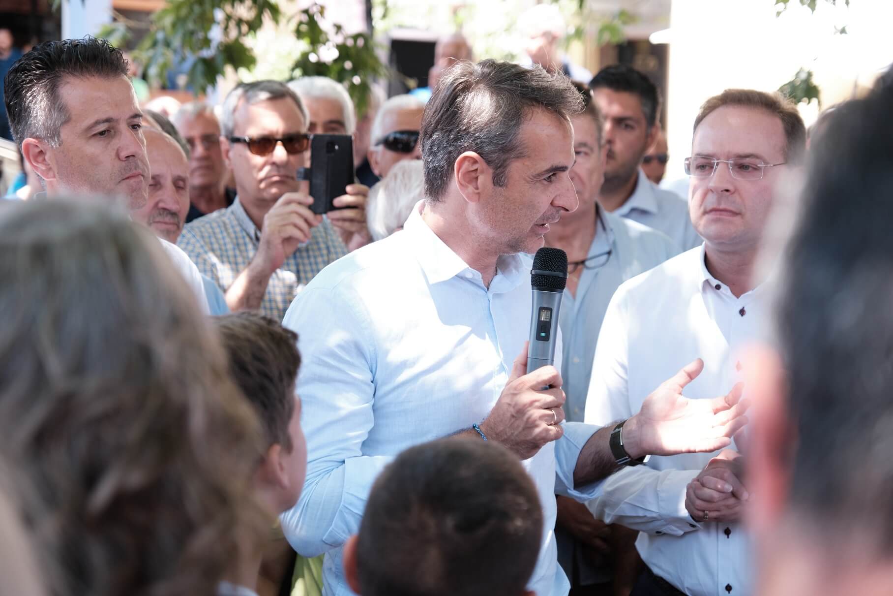 Εκλογές 2019: Στα Νέα Μουδανιά ο Κυριάκος Μητσοτάκης