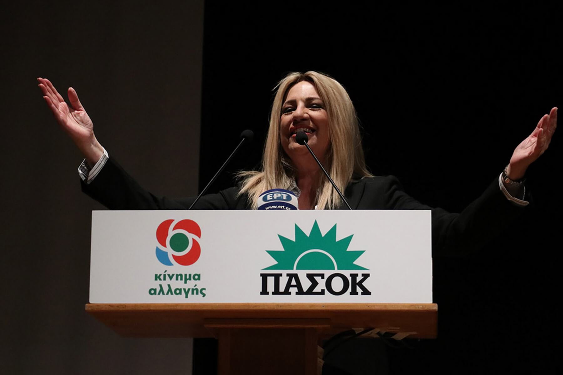 Φώφη Γεννηματά: «Είτε ψηφίσεις Τσίπρα είτε Μητσοτάκη βγαίνει Καραμανλής»