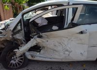 Αλέξανδρος Ζαχαριάς: Σοκάρουν οι εικόνες από το διαλυμένο αυτοκίνητό του (vid)