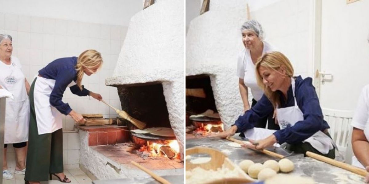 ΔΕΘ 2019: Η Μαρέβα Μητσοτάκη φόρεσε ποδιά και άνοιξε φύλλο (pics)