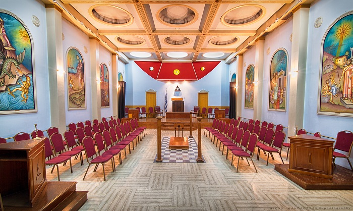 Εργασίες στο Τεκτονικό Μέγαρο της Αχαρνών