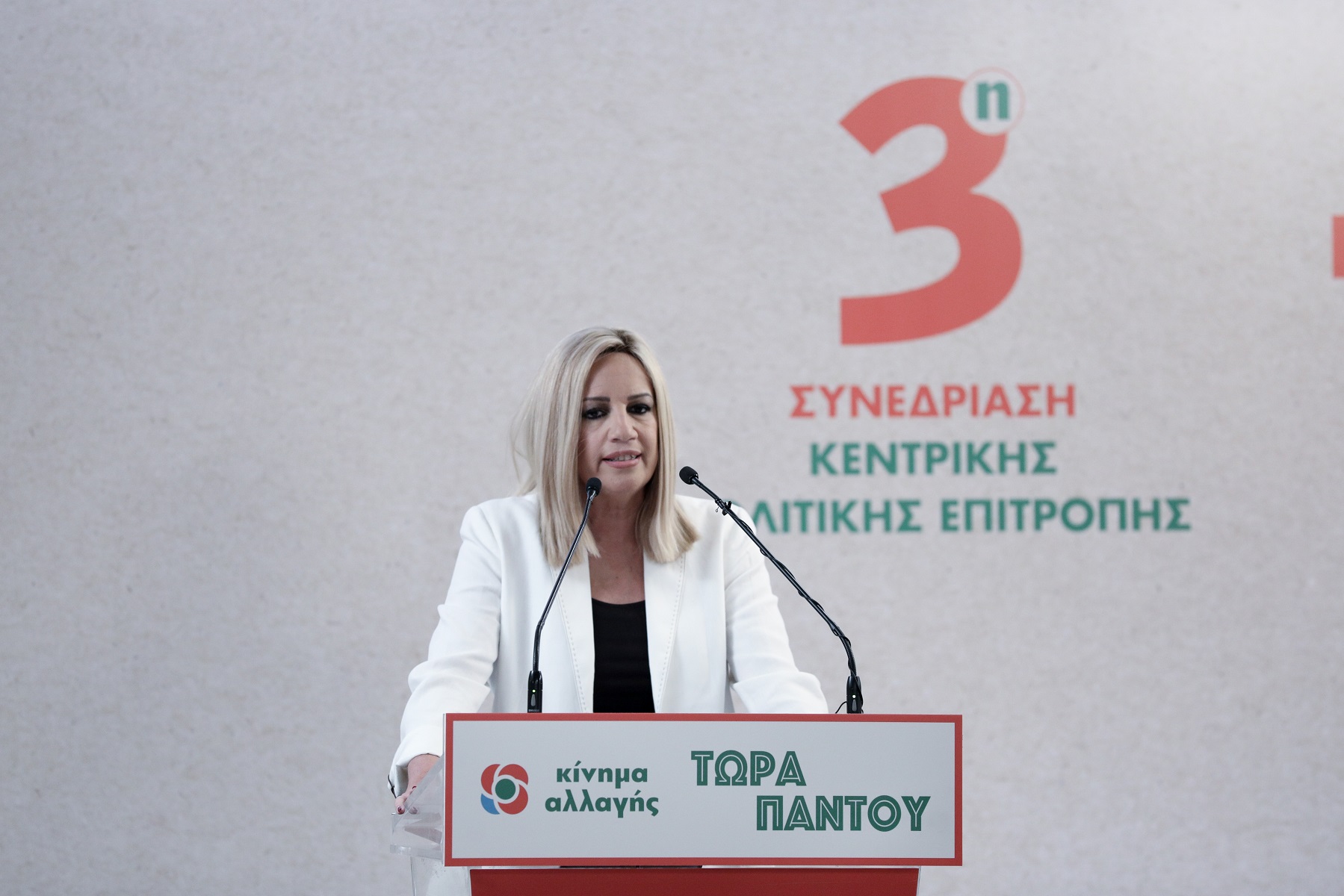 Φώφη Γεννηματά: «Αντεπίθεση με αυτοπεποίθηση και αυτόνομη πορεία του Κινήματος Αλλαγής»
