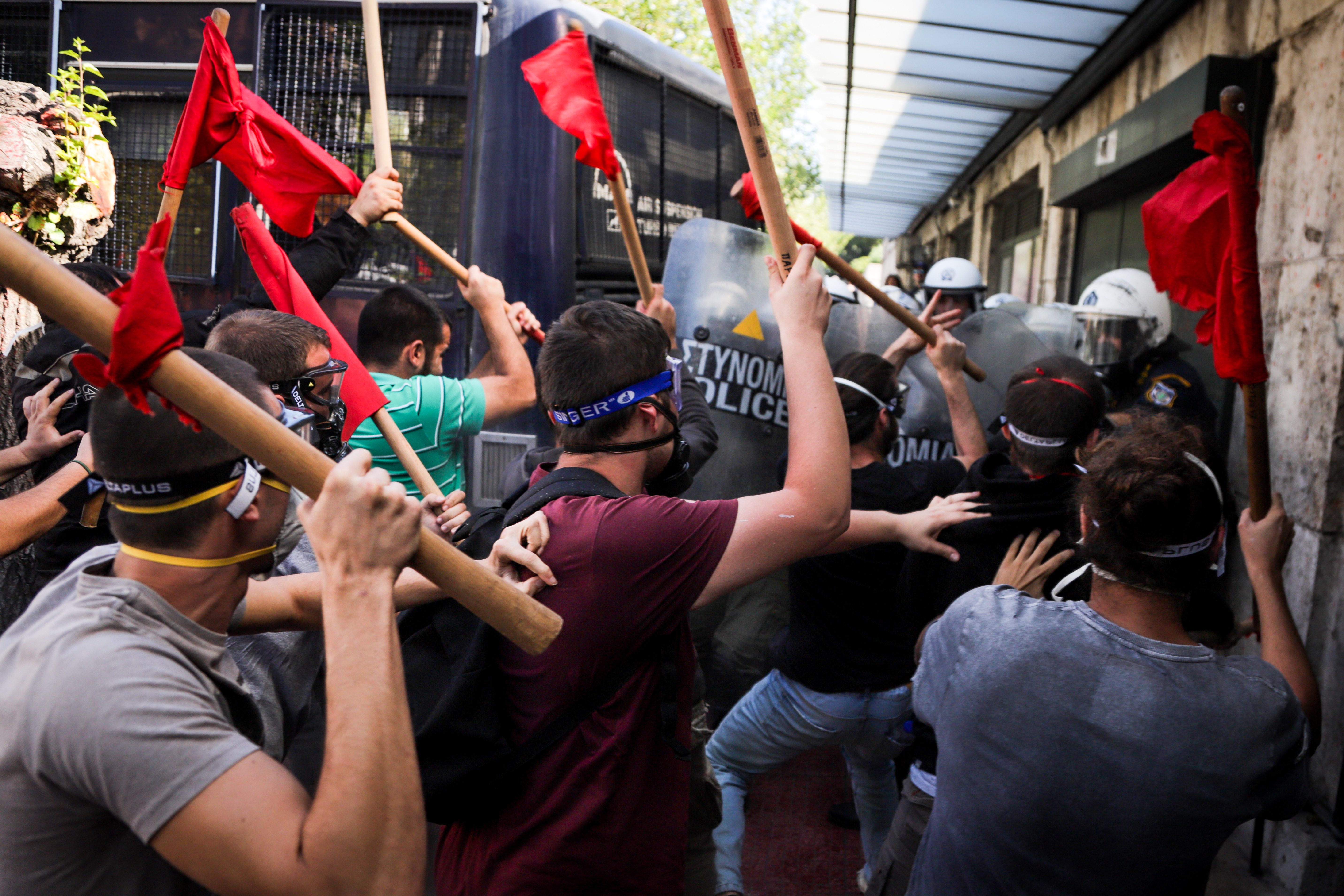 Επεισόδια στο φοιτητικό συλλαλητήριο στην Αθήνα