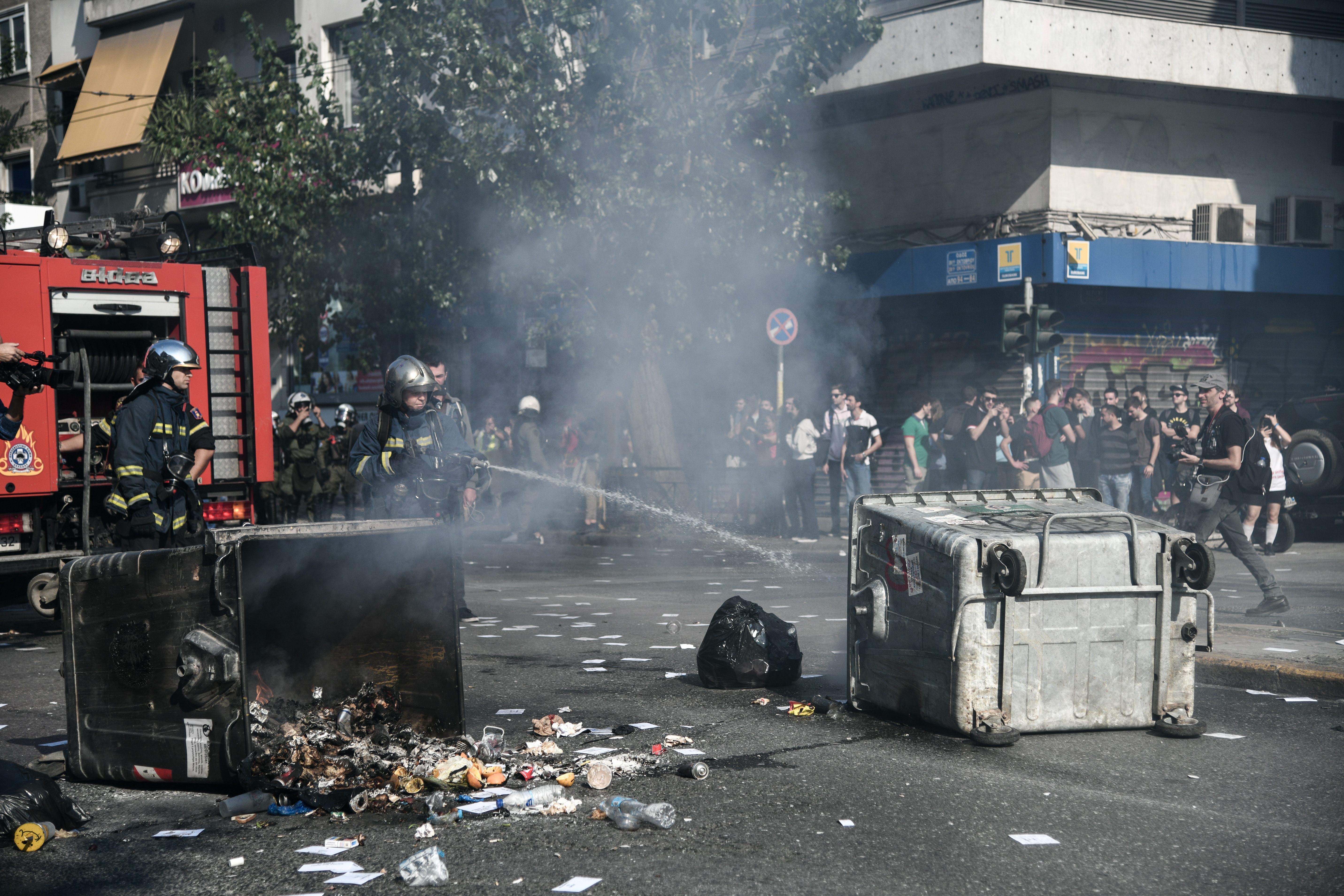 Επεισόδια στην ΑΣΟΕΕ – Άνοιξε η Πατησίων