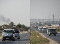 Εισβολή στη Συρία: Σοκαριστικές εικόνες από την αεροπορική επίθεση σε κομβόι αμάχων και δημοσιογράφων