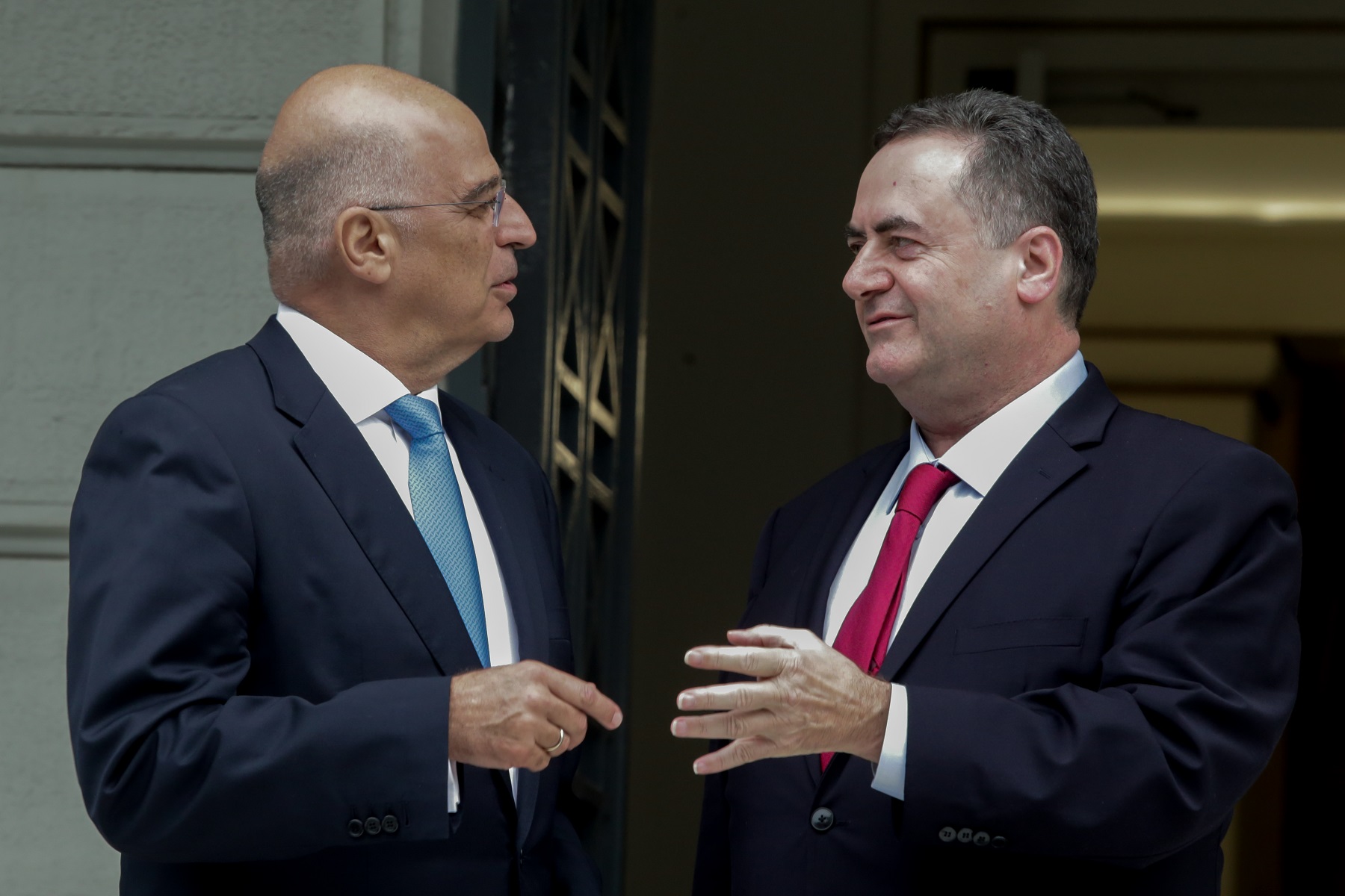 Νίκος Δένδιας: Άμυνα και ενέργεια στο κέντρο των συζητήσεων με τον υπουργό Εξωτερικών του Ισραήλ, Ισραέλ Κατς