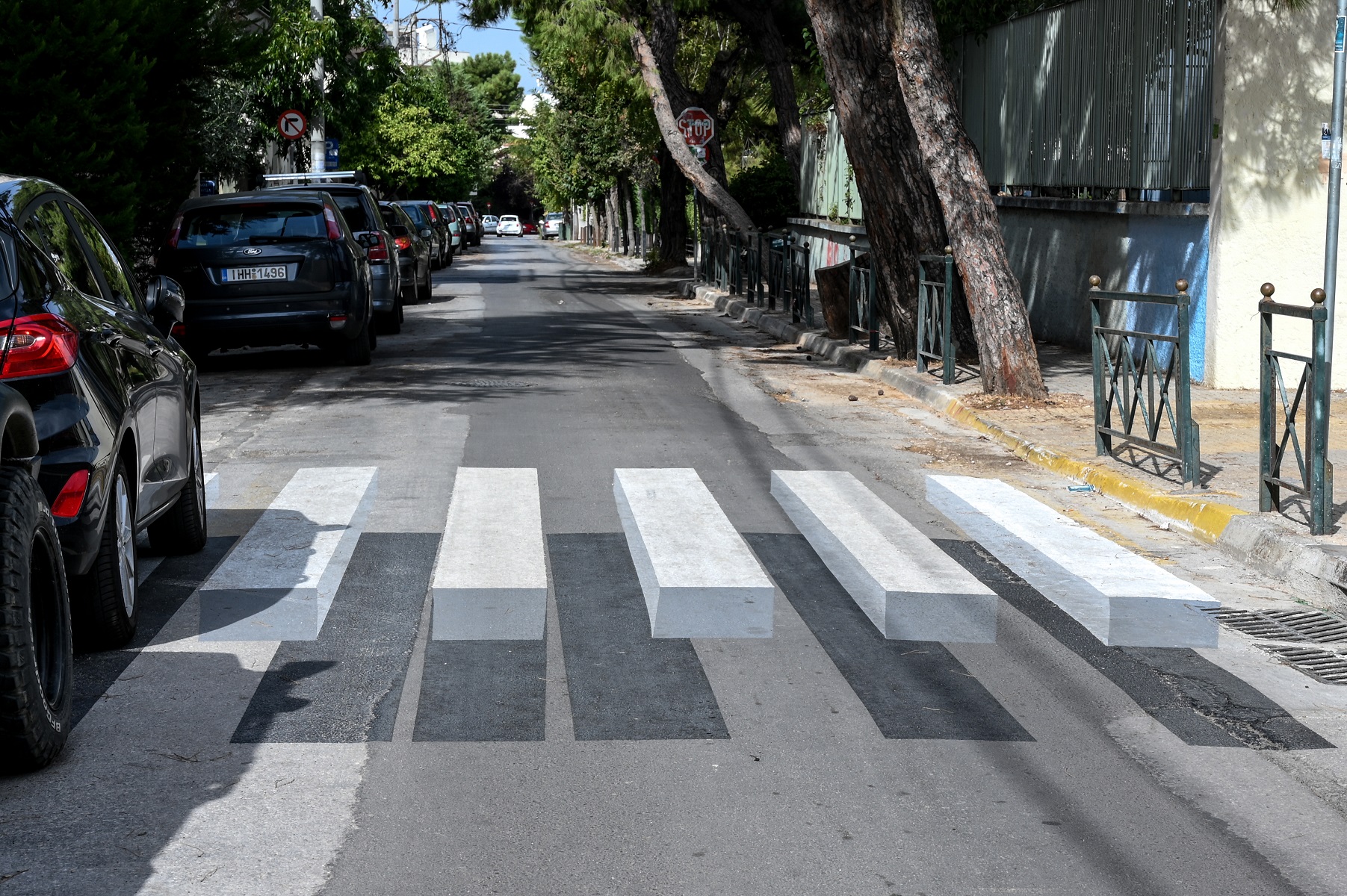 Οι πρώτες 3D διαβάσεις πεζών στην Αθήνα – Δείτε τις σε δρόμο στο Χαλάνδρι (pics)