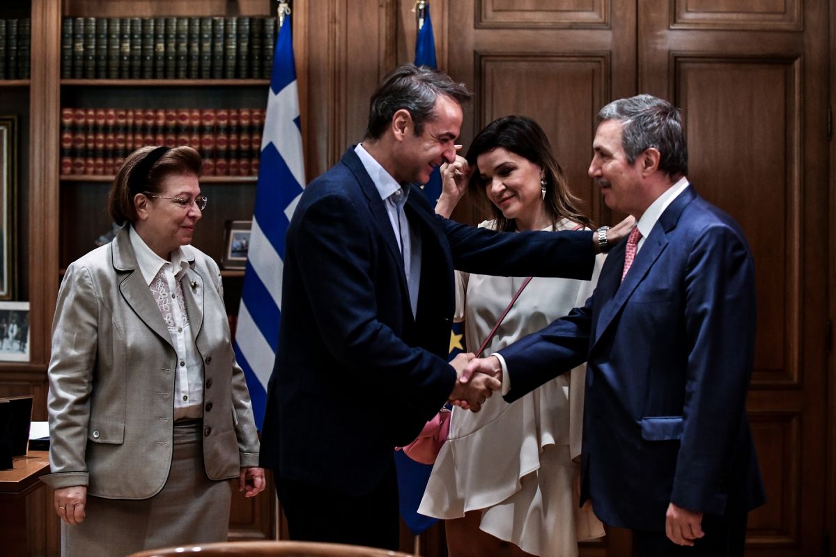 Κυριάκος Μητσοτάκης: Συνάντηση με τον πρόεδρο του Ιδρύματος Ωνάση