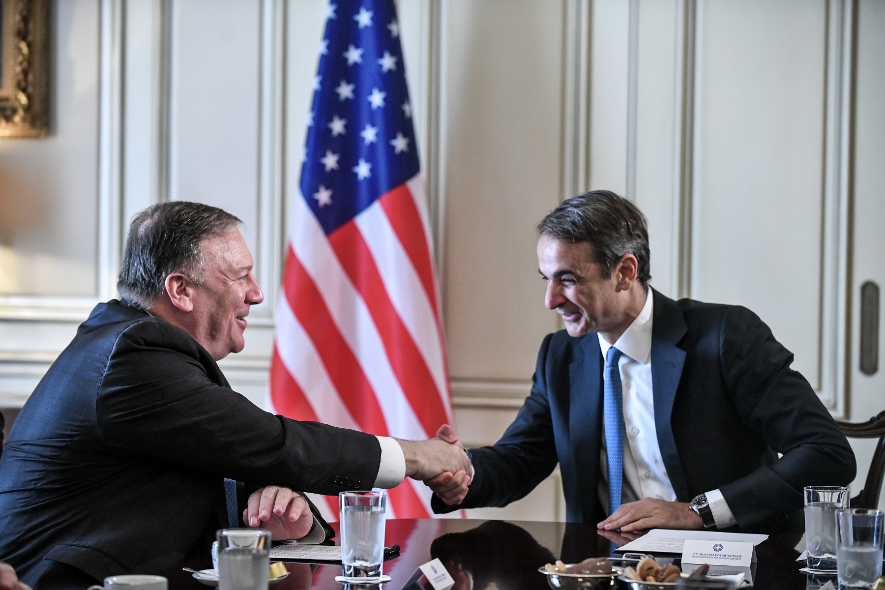 Κυριάκος Μητσοτάκης: Σε εξέλιξη η συνάντηση του με τον Μάικ Πομπέο