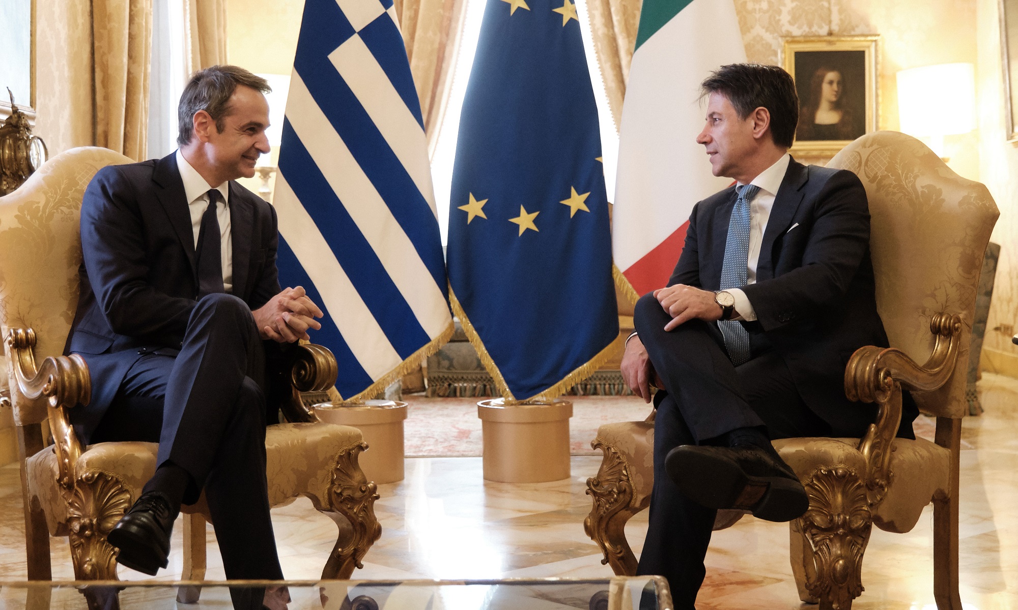 Μητσοτάκης – Κόντε: Υπέγραψαν συμφωνία συνεργασίας στον τομέα της ενέργειας
