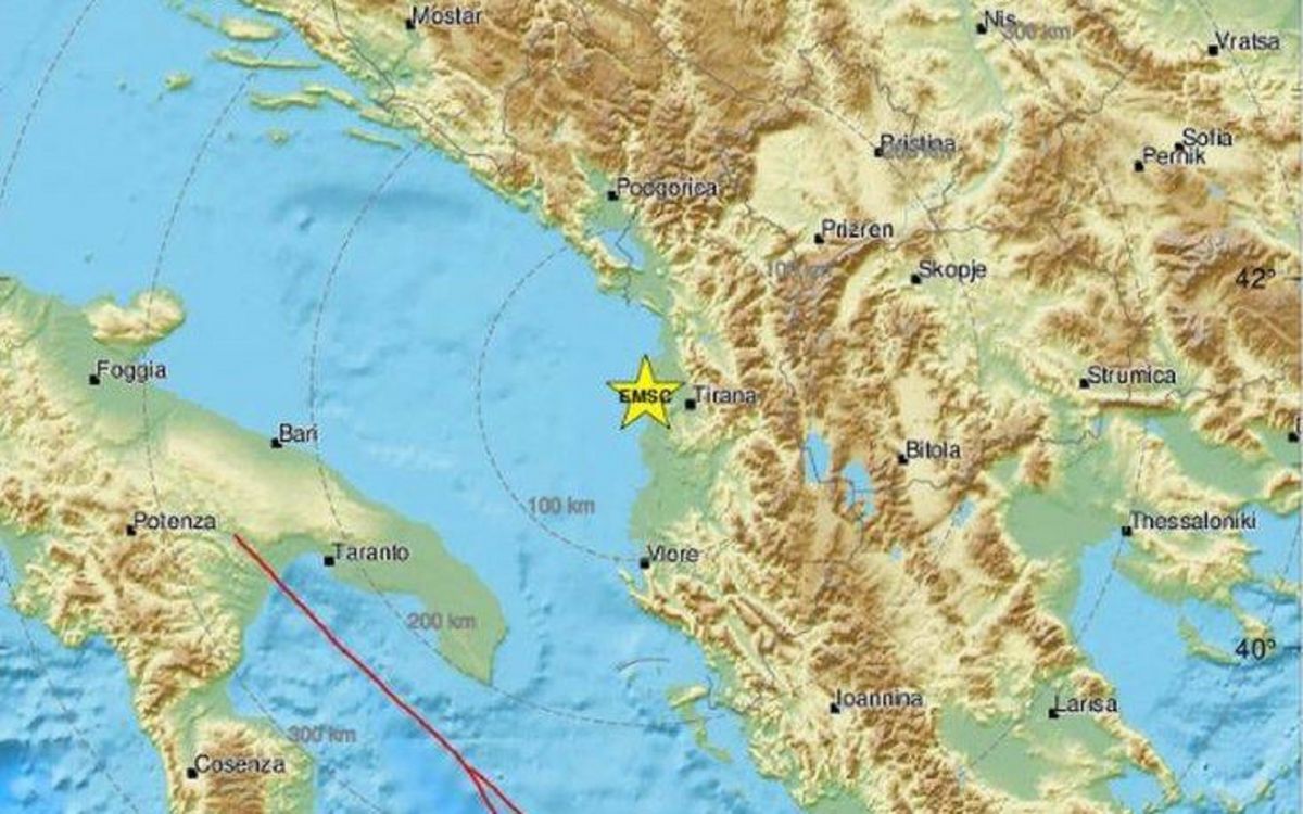 Αλβανία: Σεισμός 4,5 Ρίχτερ