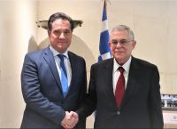 Άδωνις Γεωργιάδης: Συνάντηση του υπουργού Ανάπτυξης και Επενδύσεων με τον Λουκά Παπαδήμο