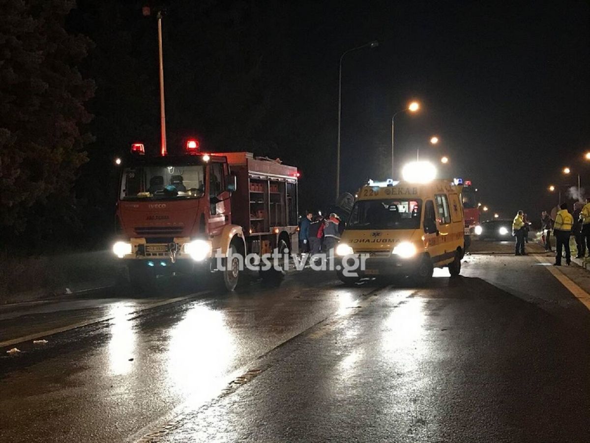 Τραγικό δυστύχημα: Δύο νεκροί σε σοκαριστικό τροχαίο στην Ε.Ο. Θεσσαλονίκης – Μουδανιών