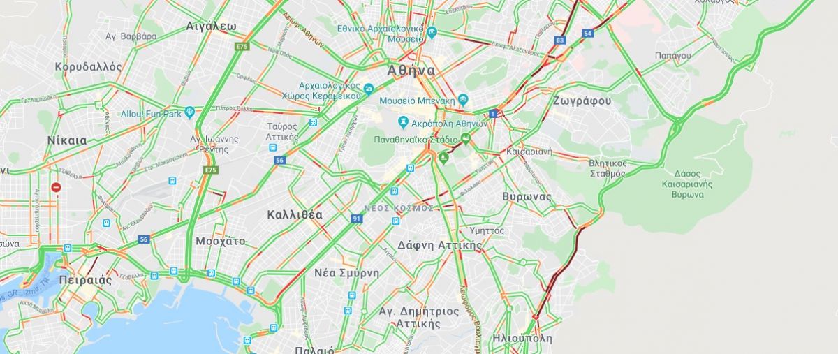 Τροχαίο στην Κατεχάκη: Απίστευτο μποτιλιάρισμα λόγω τροχαίου στην Κατεχάκη