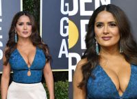 Σάλμα Χάγιεκ: Μαγνήτισε τα βλέμματα στο κόκκινο χαλί των Χρυσών Σφαιρών [pics&vid]