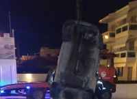 Κιάτο: Σοκαριστικό τροχαίο – Αυτοκίνητο έπεσε σε υπόγειο γκαράζ [pics]