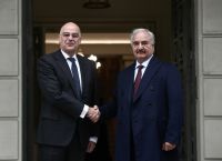 Χαλίφα Χαφτάρ: Αυτήν την ώρα η συνάντηση του με τον Νίκο Δένδια στο υπουργείο Εξωτερικών