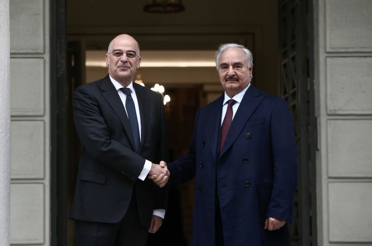 Χαλίφα Χαφτάρ: Αυτήν την ώρα η συνάντηση του με τον Νίκο Δένδια στο υπουργείο Εξωτερικών