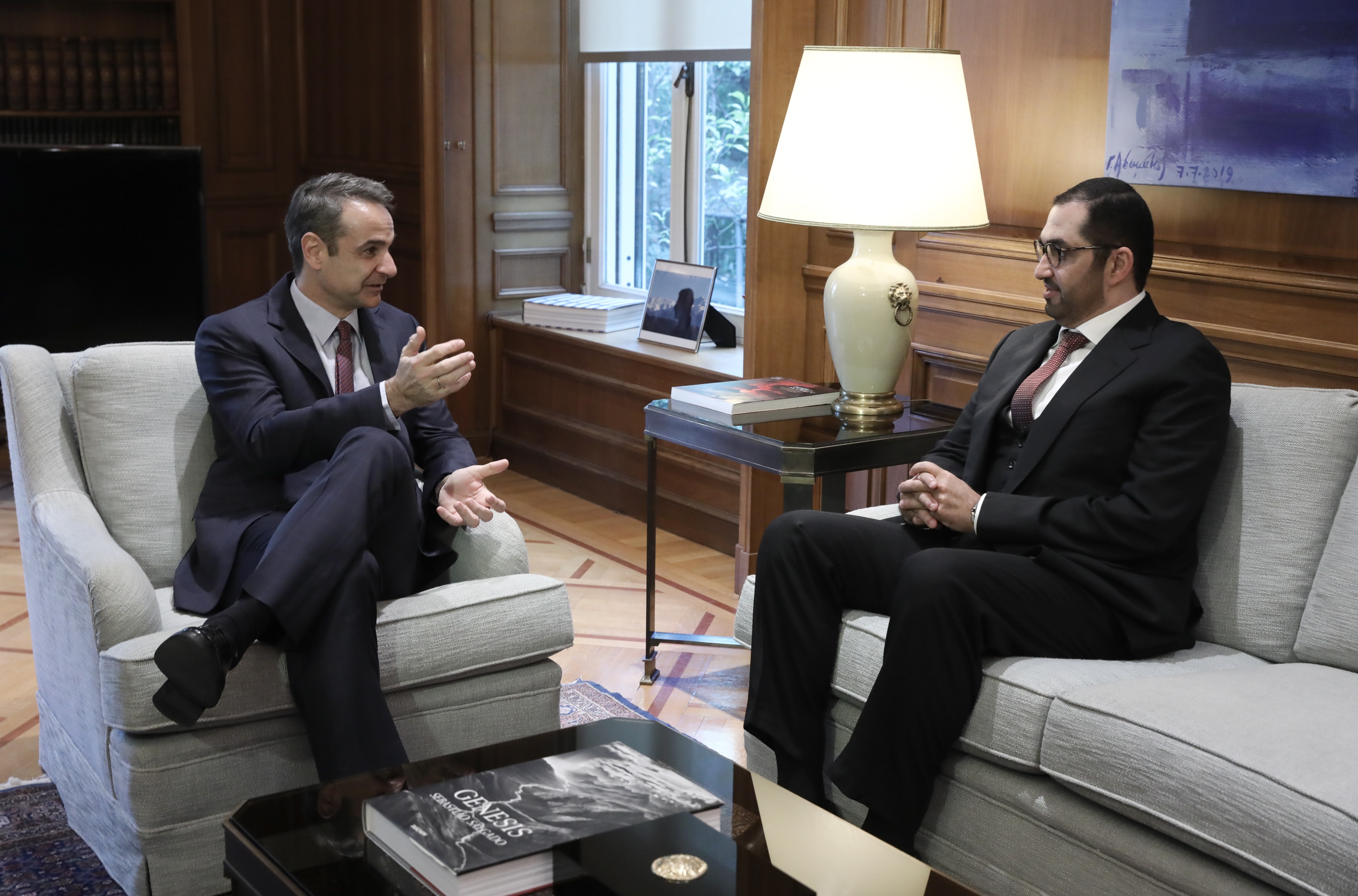 Κυριάκος Μητσοτάκης – Dr. Sultan Ahmed Al Jaber: Συνάντηση με τον υπουργό Επικρατείας Αραβικών Εμιράτων