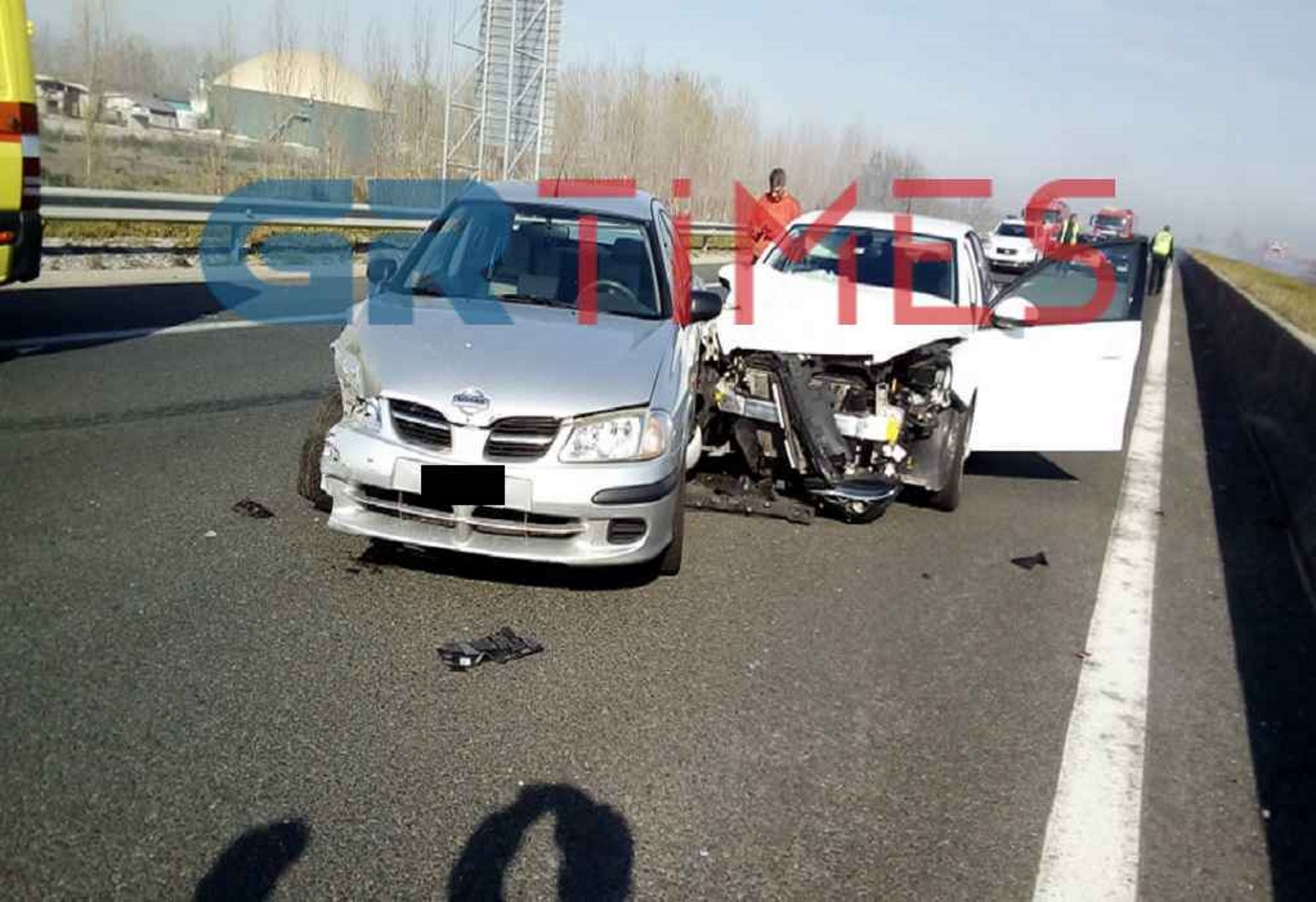 Εγνατία: Τρομερή καραμπόλα με πολλά αυτοκίνητα