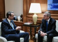 Κυριάκος Μητσοτάκης – Τόμας Μπαχ: Συνάντηση με αφορμή την τελετή αφής της Ολυμπιακής Φλόγας