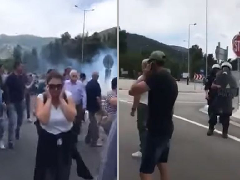 Μαλακάσα: Άγρια επεισόδια σε διαμαρτυρία κατοίκων για τις δομές μεταναστών