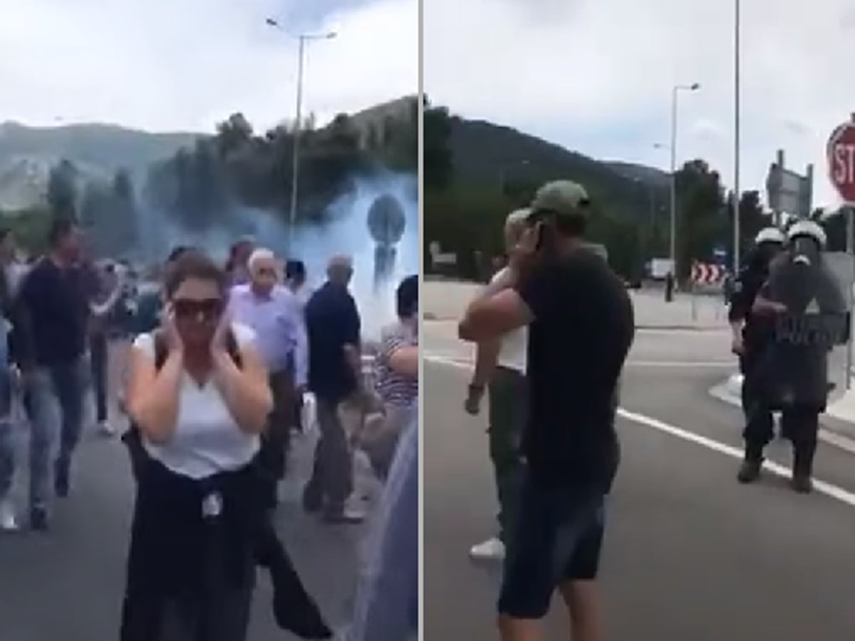 Μαλακάσα: Άγρια επεισόδια σε διαμαρτυρία κατοίκων για τις δομές μεταναστών
