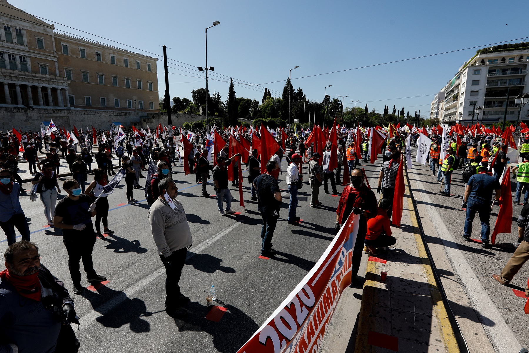 Πρωτομαγιά 2020: Εντυπωσιακά πλάνα από ψηλά στην μεγάλη εκδήλωση του ΠΑΜΕ