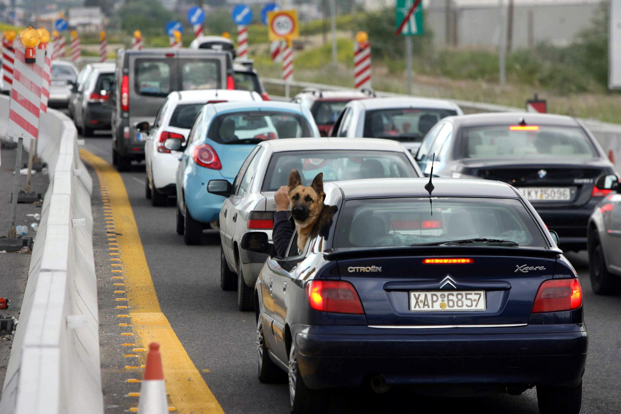 Κίνηση στους δρόμους τώρα live: Μποτιλιάρισμα για δεύτερη φορά στον Κηφισό