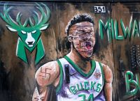 Γκράφιτι Γιάννης Αντετοκούνμπο: Νεοναζί βανδάλισαν τη δημιουργία για τον «Greek Freak»