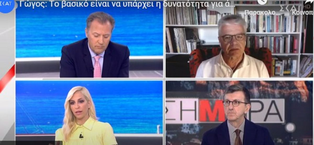 Kαθηγητής Γώγος κορωνοϊός: Τα σοβαρά κρούσματα θα είναι πολύ λίγα, υπάρχει ωστόσο ο κίνδυνος του τουρισμού