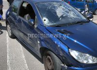 Τροχαίο Καβάλα: Τραυματίας ο οδηγός μηχανής – «Έσκασε» στο παρμπρίζ αυτοκινήτου