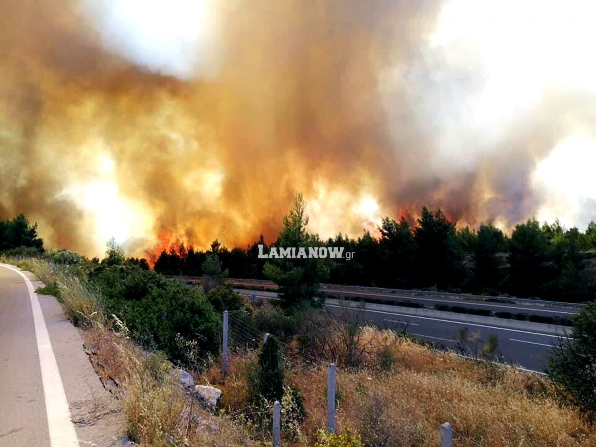 Φωτιά Μαρτίνο: Φούντωσε για τα καλά η πυρκαγιά – Κίνδυνος να περάσει την εθνική οδό