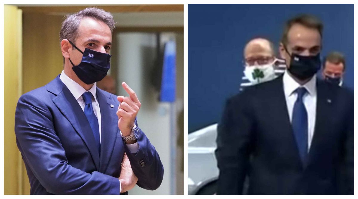 Με μάσκα Παναθηναϊκού στη Σύνοδο Κορυφής συνεργάτης του Μητσοτάκη