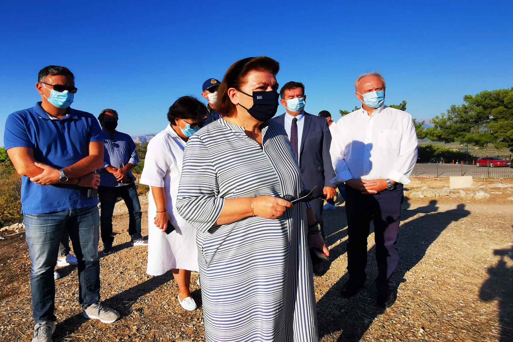 Λίνα Μενδώνη: Αυτοψία της υπουργού στις Μυκήνες – «Η ζημιά στον αρχαιολογικό χώρο ήταν η λιγότερη δυνατή»