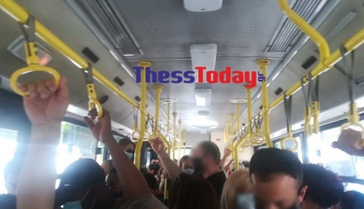 Θεσσαλονίκη ΟΑΣΘ: «Αναγκαστικός» συνωστισμός στα λεωφορεία της πόλης