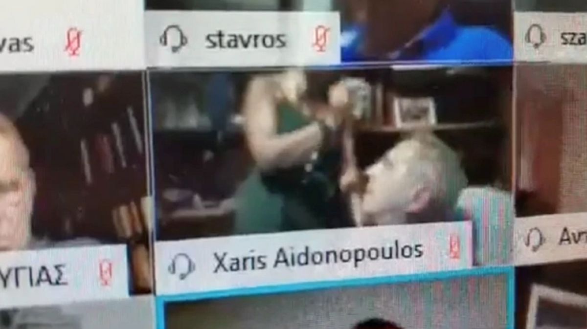 Live ξεμάτιασμα του αντιδημάρχου Θεσσαλονίκης σε τηλεδιάσκεψη