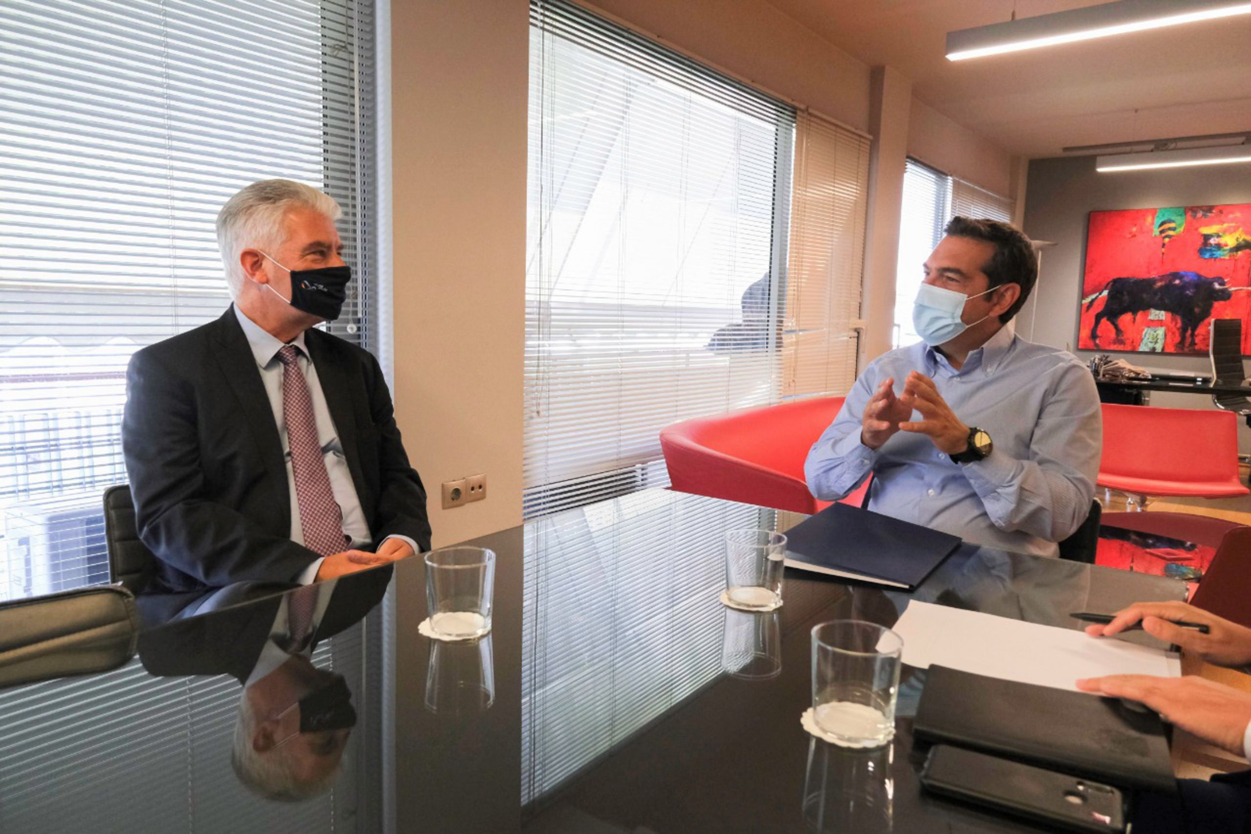Αλέξης Τσίπρας: Συνάντηση με τον Γερμανό Πρέσβη για την τουρκική επιθετικότητα