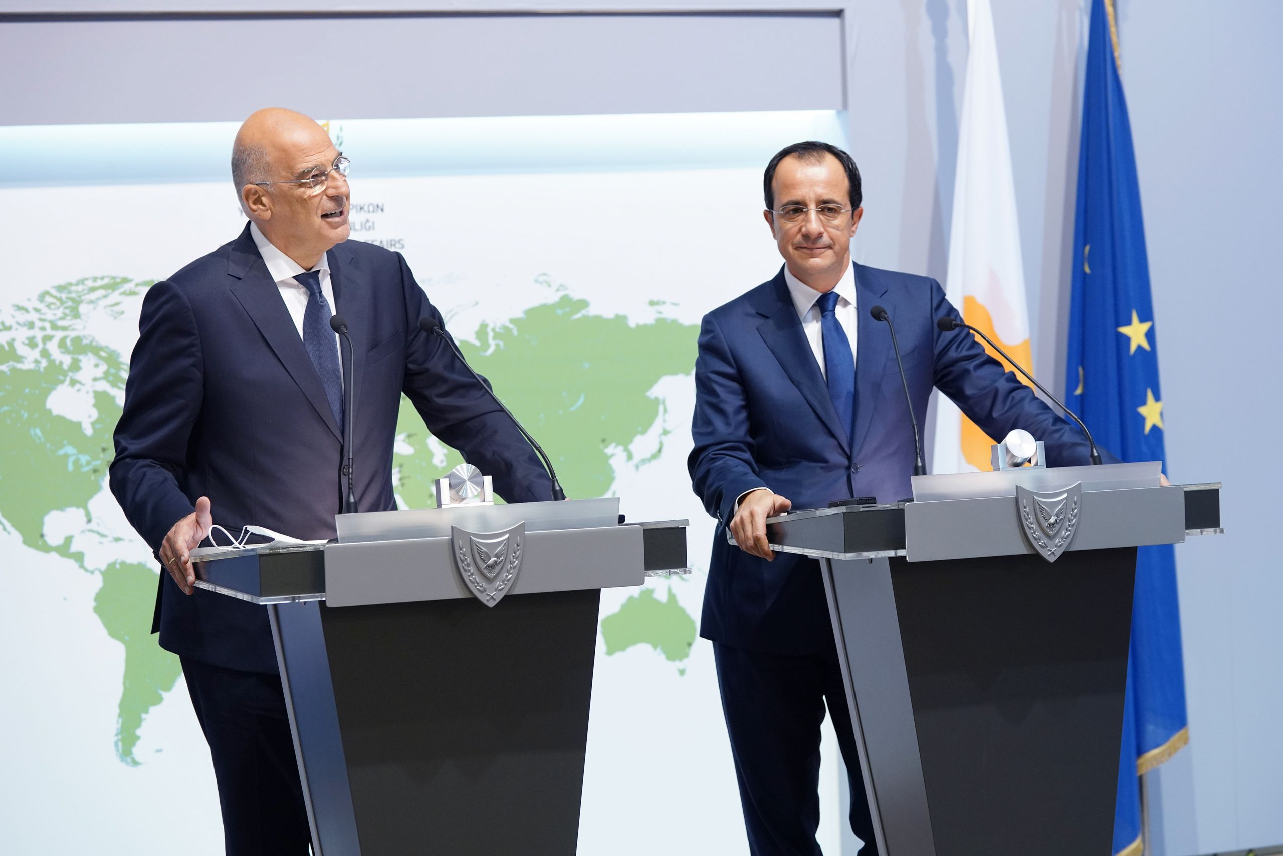 Δένδιας Χριστοδουλίδης: Ελλάδα και Κύπρος συντονίζονται εν όψει του Ευρωπαϊκού Συμβουλίου