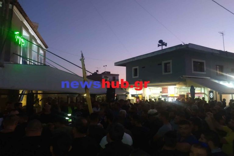 Επεισόδια Κρήτη: Δύο χιλιάδες πολίτες στη συγκέντρωση στο Τυμπάκι